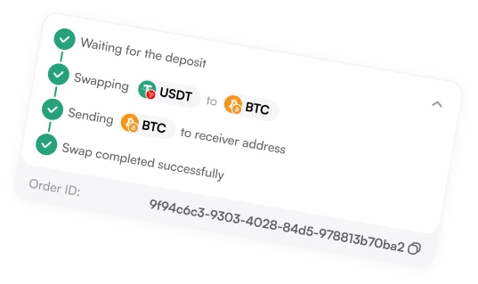 Swap status card