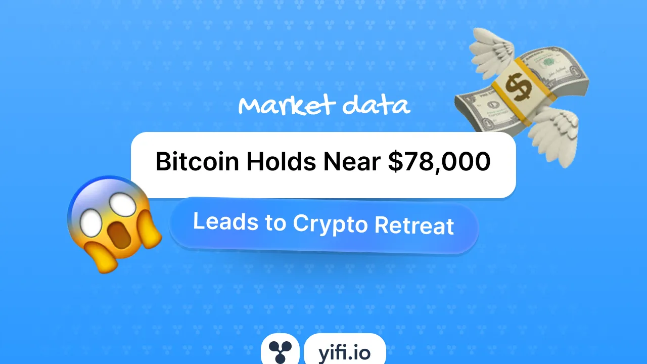 Bitcoin Holds Near $78,000 as Memecoins and Small Caps Lead a Broad Crypto Retreat