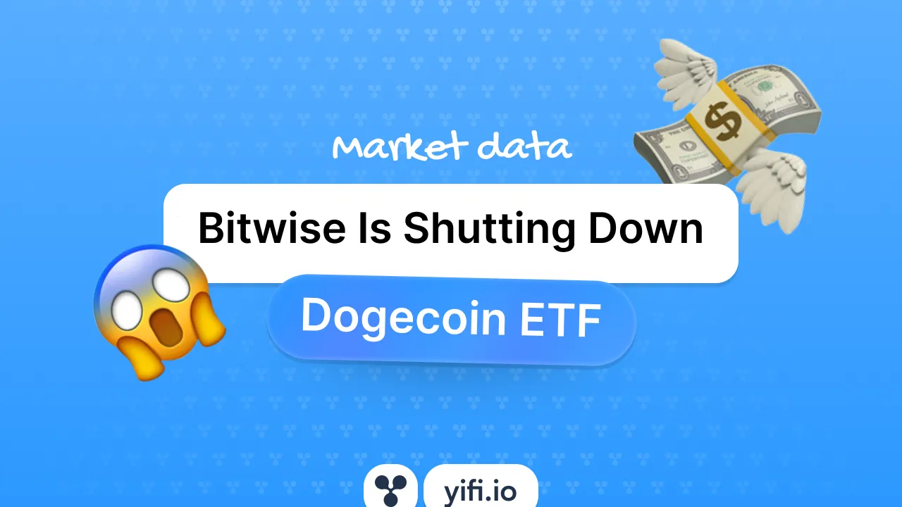Bitwise Is Shutting Down Its Dogecoin ETF