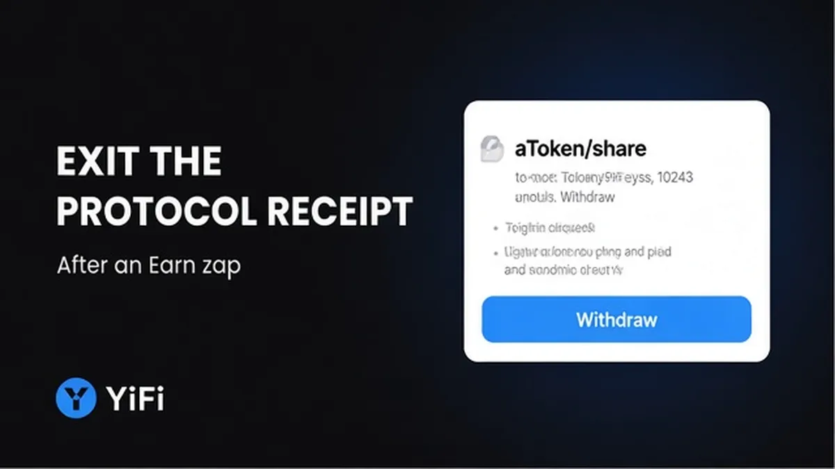 How to Exit a DeFi Protocol Position After an Earn Zap