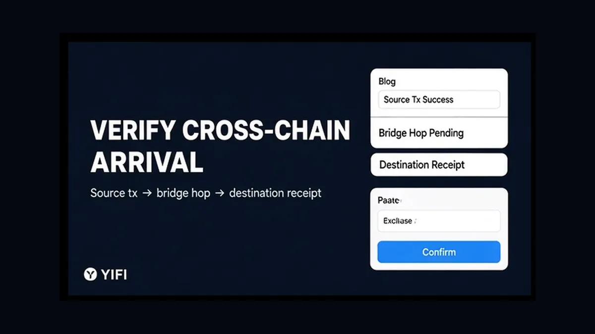 How to Verify a Cross-Chain Swap Arrived at Your Destination Wallet