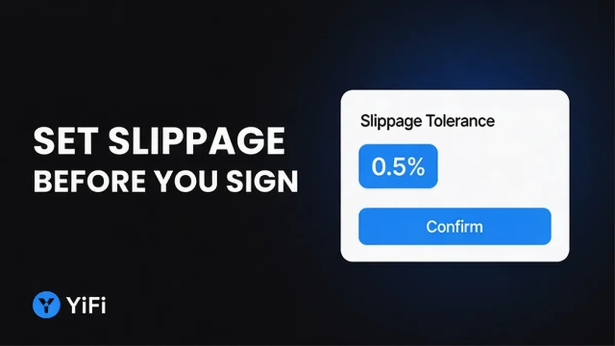 How to Set Slippage Tolerance Before You Sign a Crypto Swap